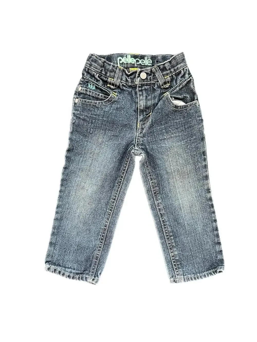 Pelle Pelle Embroidered Blue Denim Jeans - 2T